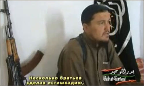 Кадр из видеообращения заместителя амира Союза «Исламского Джихада»