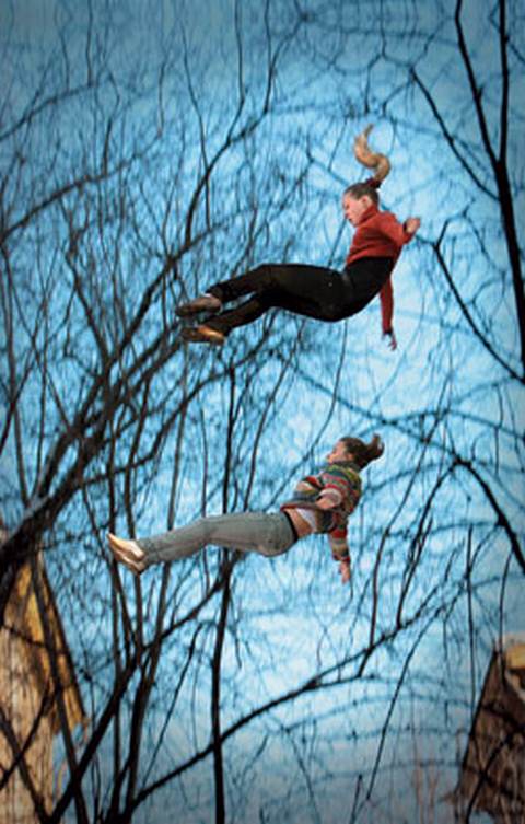 Прыжок с пятнадцатиметровой высоты на съемках сериала «Грязная работа»