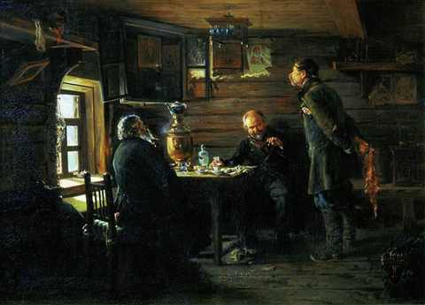Владимир Егорович Маковский (1846–1920). Любители соловьев (1872–1873). Государственная Третьяковская галерея  