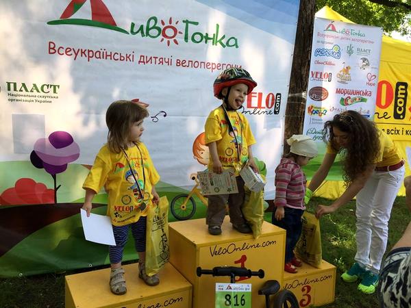 Детская велогонка "Дивогонка" в Киеве