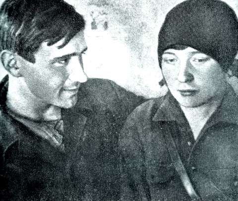 Н. Молчанов и О. Берггольц, 1930 г.