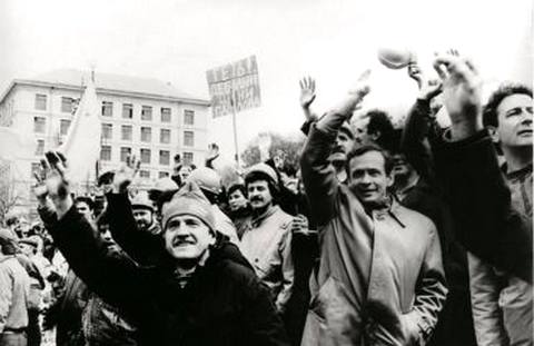  Привет с Донбасса. Шахтёры востока Украины в апреле 1991 года вышли в центр Киева, чтобы снести зарвавшуюся власть КПСС