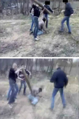Банда «Белых волков» убивает бревном Худойкула Чориева. Смотреть, как это было, почти невыносимо.