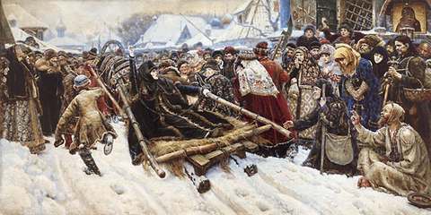 Василий Суриков (1848–1916) «Боярыня Морозова» (1887).