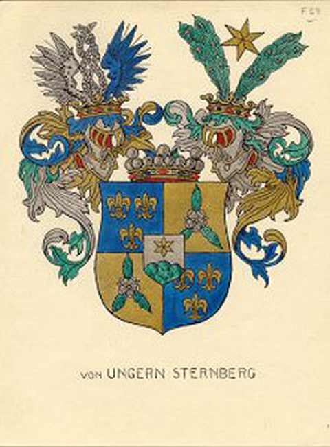 Баронское достоинство было пожаловано роду Унгернов шведской королевой Христиной(Kristina, 1626–1689) в 1653 году  