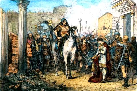 476 год. Одоакр низвергает Ромула Августула. Фото: ILLSTEIN BILD/VOSTOCK PHOTO  
