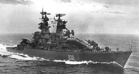 Ракетный крейсер пр. 58 «Грозный», 1962 год