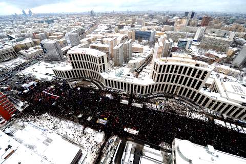 Митинг на проспекте Сахарова в декабре 2011 года © РИА Новости. Алексай Филлипов