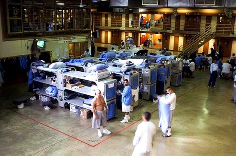 Заключенные калифорнийской тюрьмы «Мьюл-Крик». 2007 год. Фото: Adam Tanner / Reuters / Scanpix / LETA