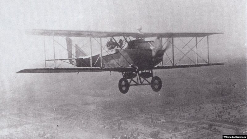 Самолет Ansaldo A.300 итальянского производства, на котором Клим и Тимощук перелетели границу