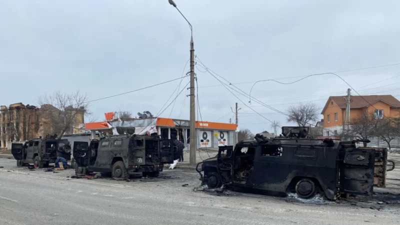 Разбитая российская техника под Харьковом