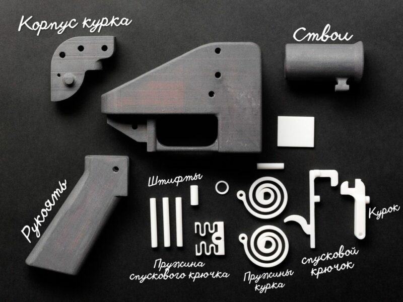 В 2013 году Коди Уилсон напечатал на 3D-принтере первый пластиковый пистолет, способный стрелять боевыми патронами.