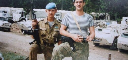 Украинские миротворцы в боснийском анклаве Жепа, 1995 год. АРХІВ АНДРІЯ ХЛУСОВИЧА