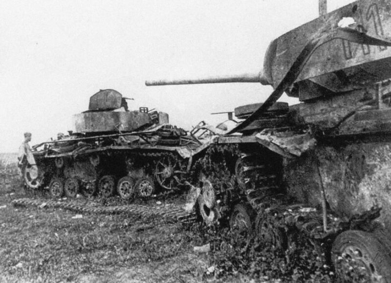Немецкие танки после битвы под Прохоровкой, точная дата неизвестна Heritage Image Partnership Ltd / Alamy / Vida Press