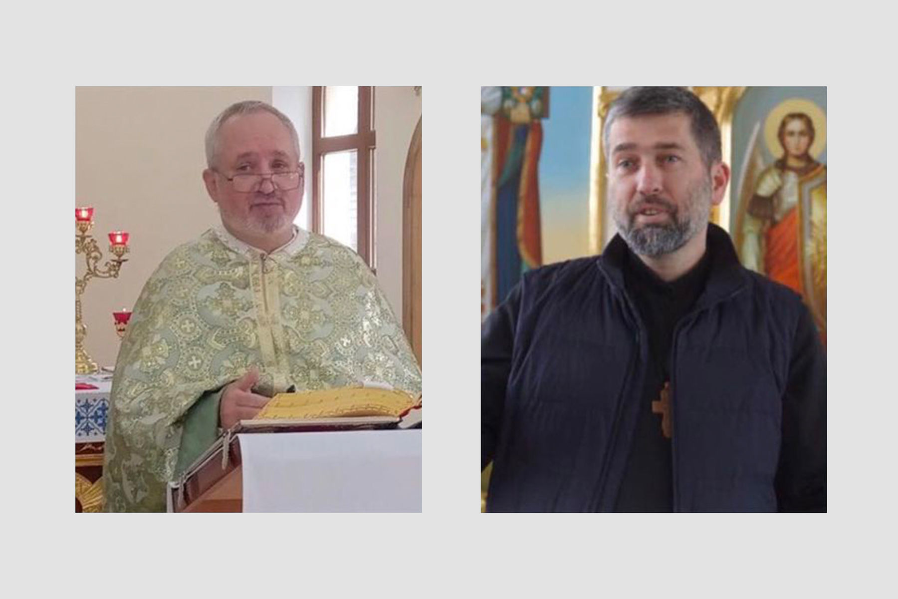 Отець Богдан Гелета (зліва) та отець Іван Левицький, джерело фото: сайт Української Греко-Католицької Церкви