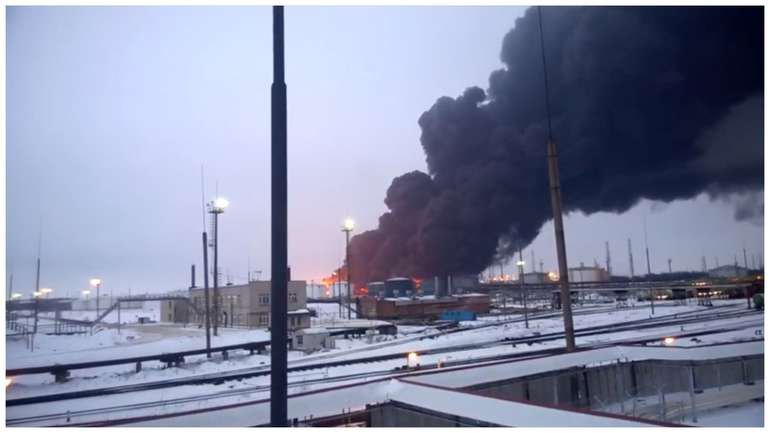 У Рязані безпілотники атакували нафтопереробний завод Роснафти, 13 березня 2024 року