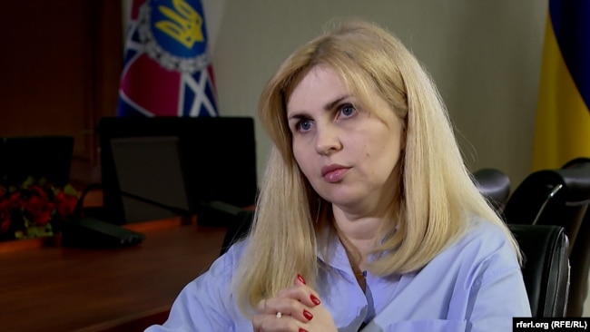 Заступниця міністра юстиції України Олена Висоцька під час інтерв’ю, квітень 2024 року