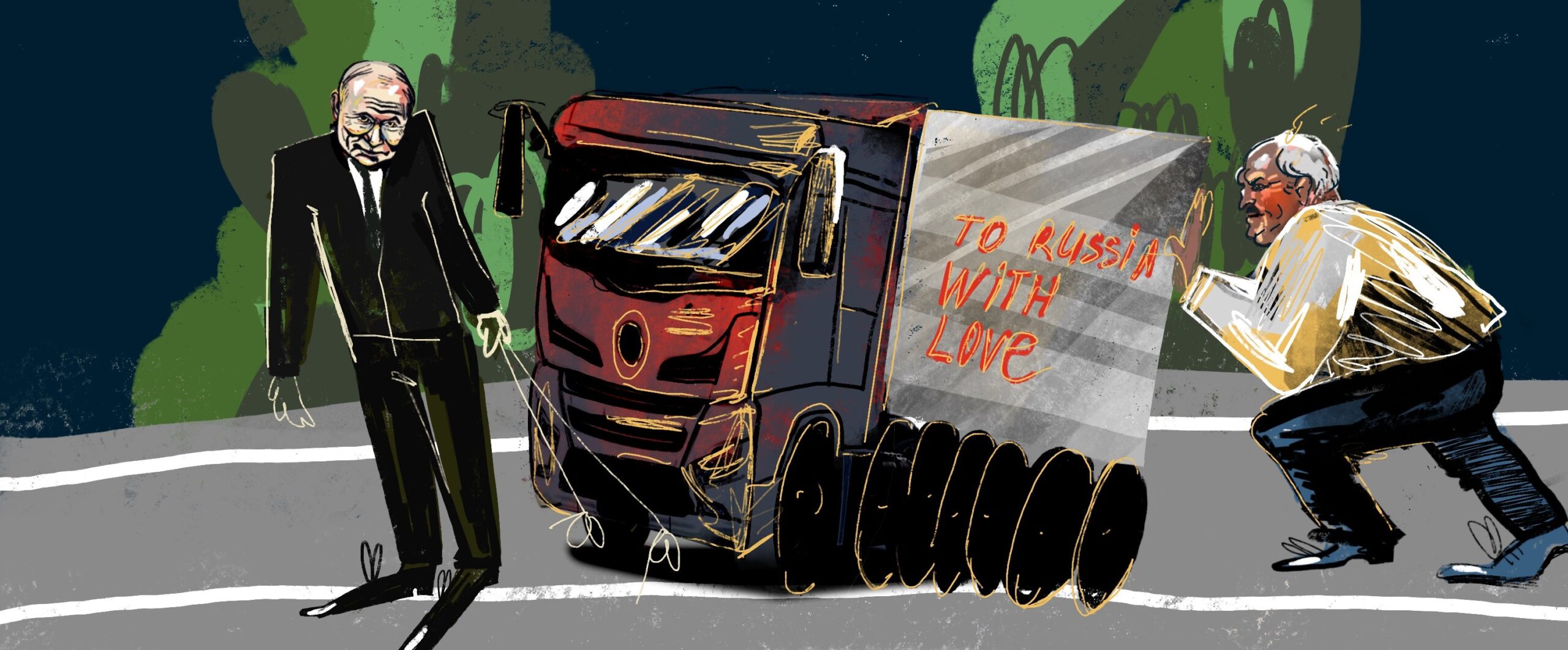 Как европейские грузовики в обход санкций через Беларусь попадают в Россию