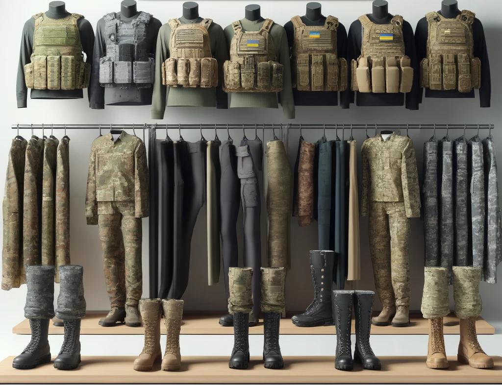 військовий одяг та спорядження