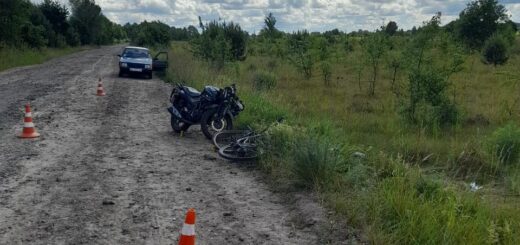 14-річна дівчина на китайському мотоциклі "Ліфан" збила 55-річного велосипедиста - обидва у лікарні