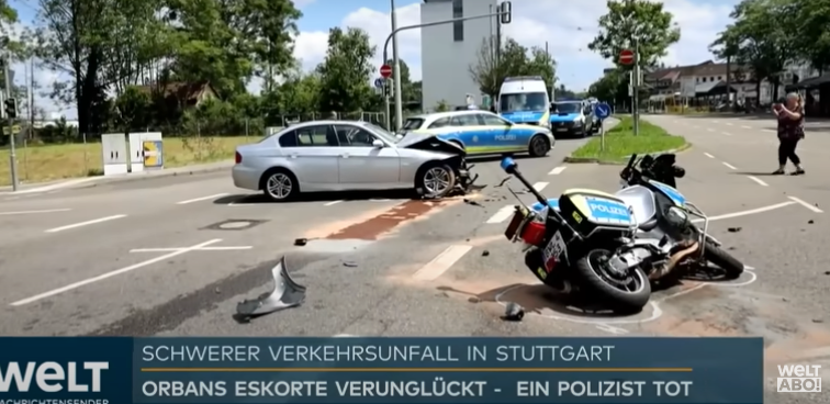 У Штутгарті внаслідок ДТП загинув поліціянт, який супроводжував Орбана