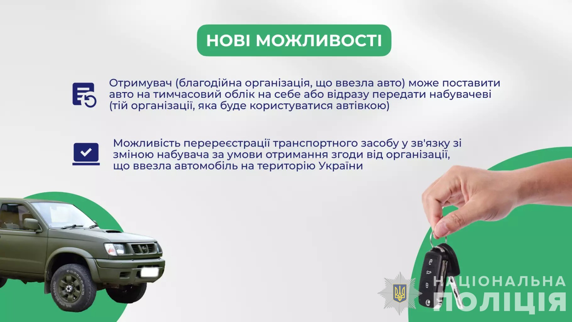 алгоритм перереєстрації гуманітарних авто у сервісних центрах мвс