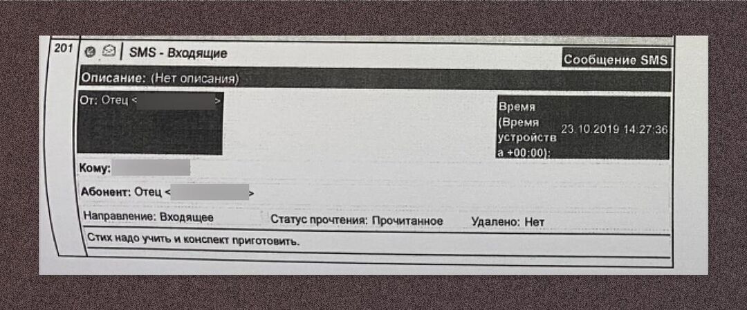 Переписка Лизы Поповой с отцом