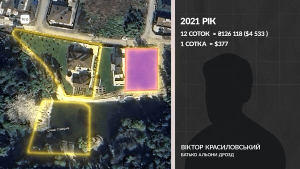 Земельна ділянка, куплена Віктором Красиловським за понад 120 000 гривеньhromadske