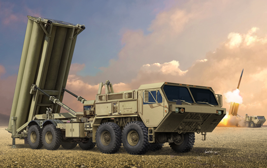 Terminal High Altitude Area Defence (THAAD) model do sklejania Trumpeter 01054
