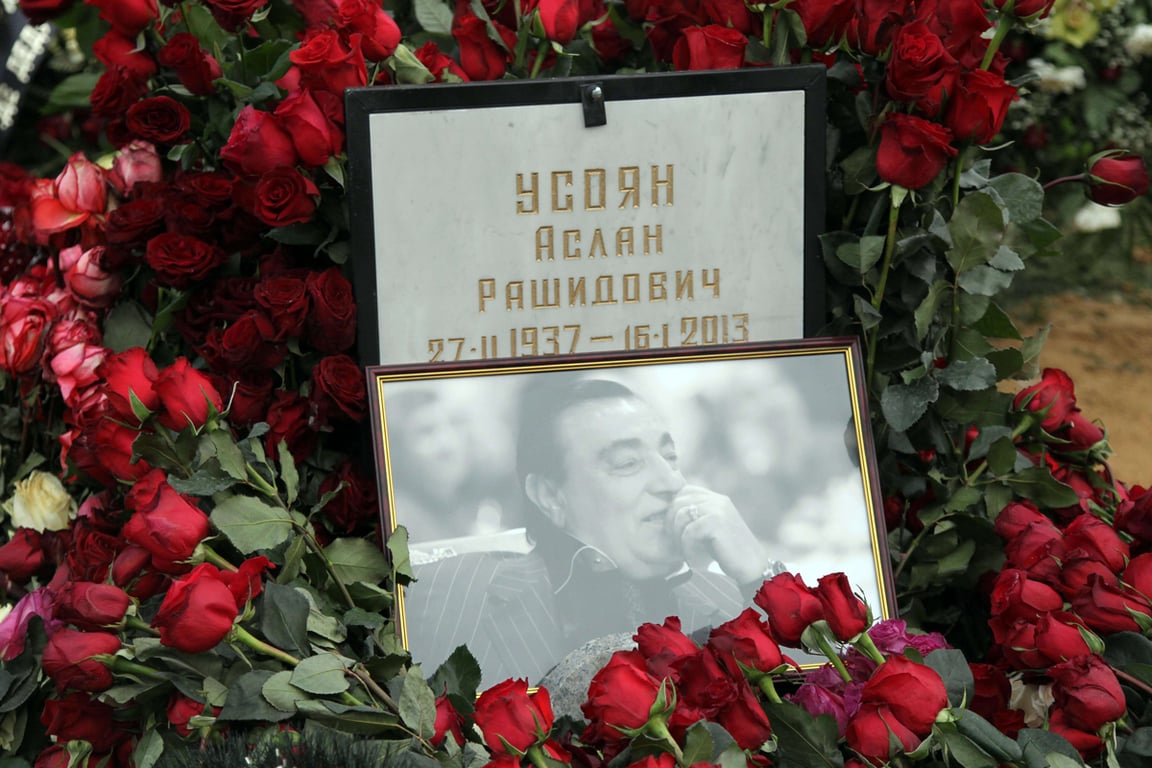 Могила Аслана Усояна (дед Хасан) на Хованском кладбище в Москве, 20 января 2013 года. Фото: Андрей Смирнов / AFP / Scanpix / LETA