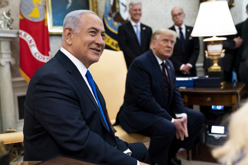 Президент США Дональд Трамп і прем’єр-міністр Ізраїлю Біньямін Нетаньягу