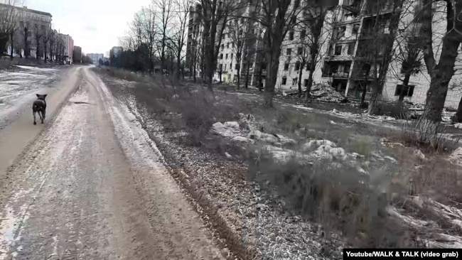Вулиця зруйнованої російськими військами Попасної, грудень 2025 року