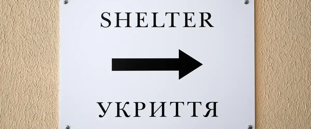 Вказівник шляху до укриттяФото: Mark Edward Harris/ZUMA/picture alliance