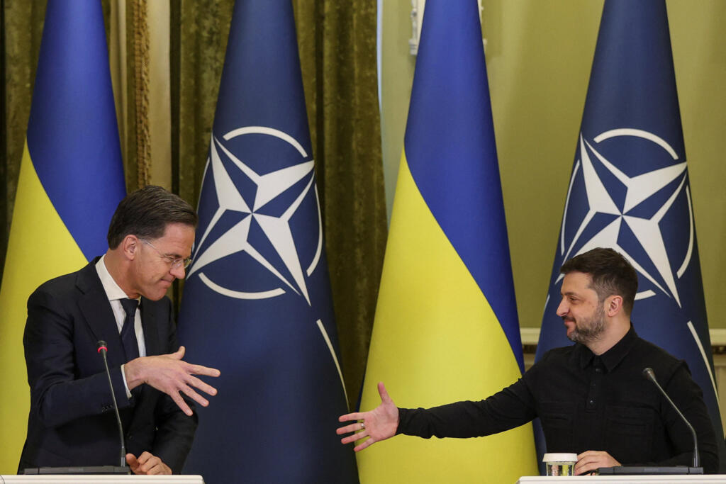Генсек НАТО Марк Рютте та президент України Володимир Зеленський. Україна, Київ, 3 лютого 2026.