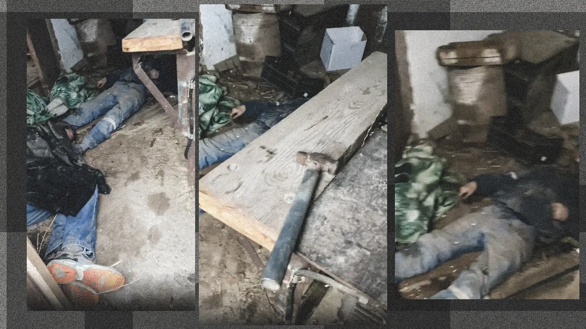 Найденные в сарае тела Игоря Саврана и Владимира Пожарникова Фото: инстаграм @Nikolay_offline