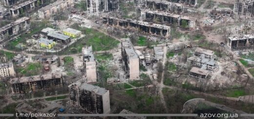 Мариуполь, Украина. 24 апреля 2022 года. Скриншот с видео, обнародованного полком "Азов"