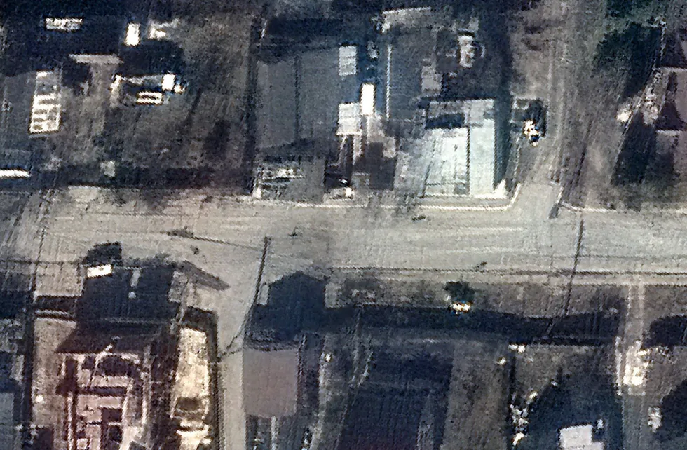 Спутниковый снимок из Бучи, опубликованный компанией Maxar 4 апреля 2022 года Maxar Technologies / AFP / Scanpix / LETA