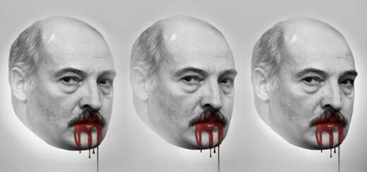 «Кровавый Лукашенко» с обложки журнала НВ (Фото: Коллаж НВ)