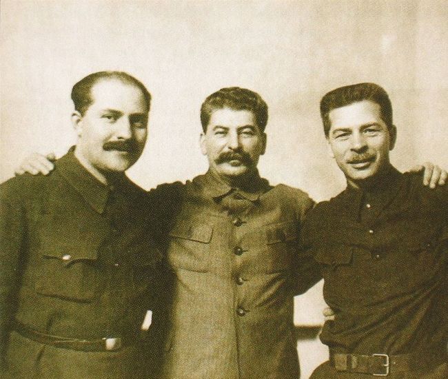 Каганович, Сталін, Постишев у січні 1934 р