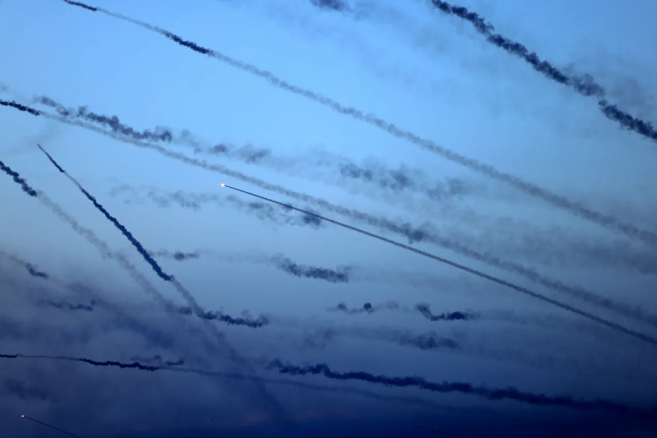 Ракети з Гази летять у бік Ізраїлю.Said Khatib / AFP / Scanpix / LETA